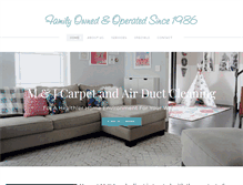 Tablet Screenshot of mjcleaning.com